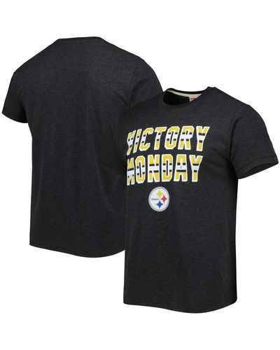 Homage Pittsburgh Steelers Victory Monday Tri-blend T-shirt - Black