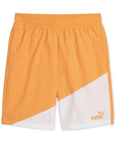 PUMA Power Colorblocked Shorts - Orange