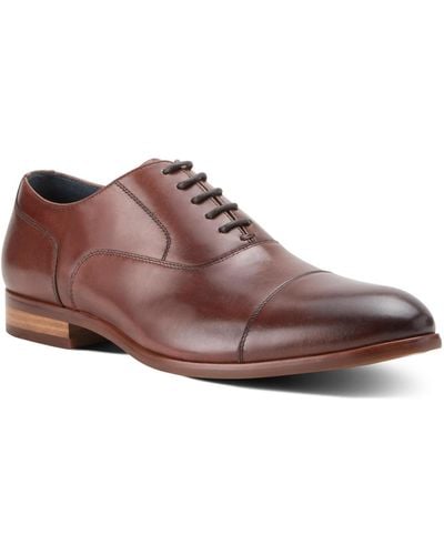 Blake McKay Melvern Dress Lace-up Cap Toe Oxford Leather Shoes - Brown