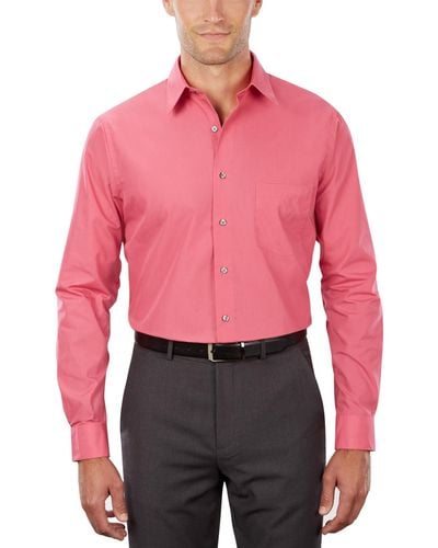 Van Heusen Classic-fit Poplin Dress Shirt - Pink