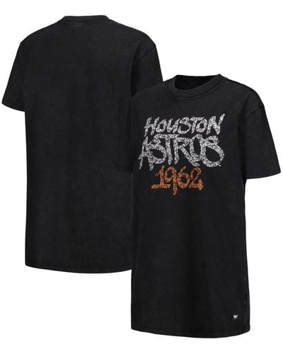 The Wild Collective Houston Astros T-shirt Dress - Black
