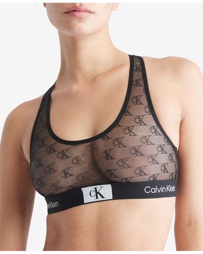 Calvin Klein Comfort Lotus Stretch-lace Lift Demi Bra