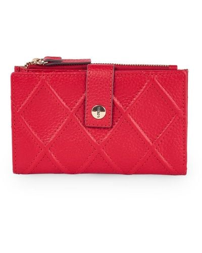 Lodis Aria Ns French Purse - Red