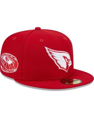 KTZ Arizona Cardinals 2006 Inaugural Season Main Patch 59fifty Fitted Hat - Red