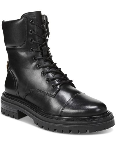 Sam Edelman Aleia Lace-up Combat Boots - Black