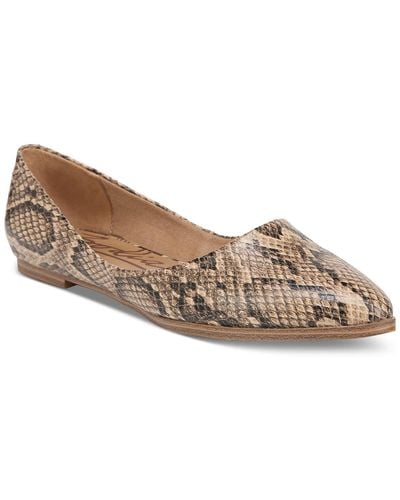 Zodiac Hill Pointed Toe Flats - Brown