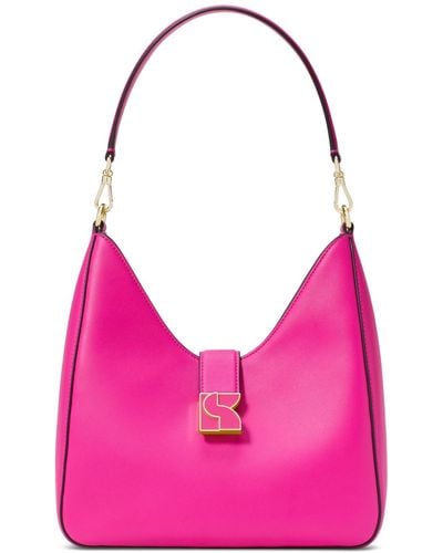 Kate Spade Dakota Smooth Leather Hobo Bag - Pink