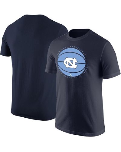 Nike North Carolina Tar Heels Basketball Logo T-shirt - Blue