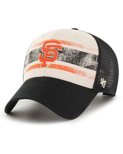 Men's San Francisco Giants '47 Orange No Shot Captain Snapback Hat