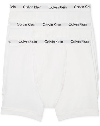 Calvin Klein 3-pack Cotton Stretch Boxer Briefs Underwear - White