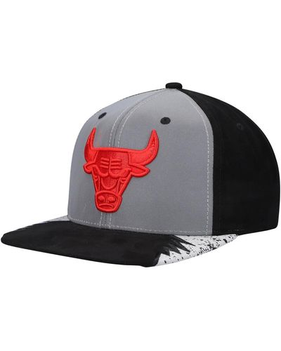 Mitchell & Ness Silver And Gray Chicago Bulls Day 5 Snapback Hat - Multicolor