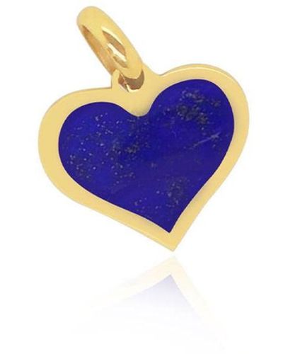 The Lovery Lapis Heart Charm - Blue