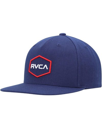 RVCA Commonwealth Snapback Hat - Blue