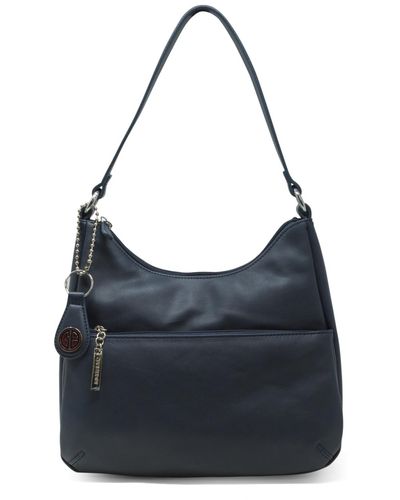 Giani Bernini Nappa Leather Hobo Bag - Blue