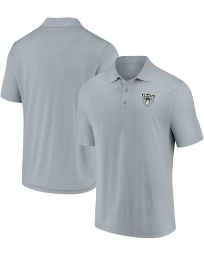 Fanatics Las Vegas Raiders Component Polo Shirt - Gray