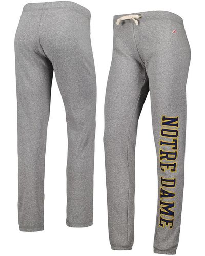 League Collegiate Wear Notre Dame Fighting Irish Victory Springs Tri-blend jogger Pants - Gray