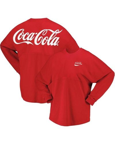 Spirit Jersey And Coca-cola Long Sleeve T-shirt - Red