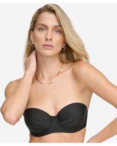 Calvin Klein Molded Underwire Balconette Bikini Top - Black