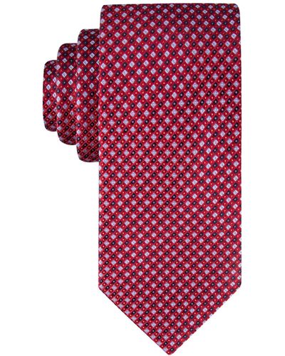 Tommy Hilfiger Core Micro-dot Tie - Red