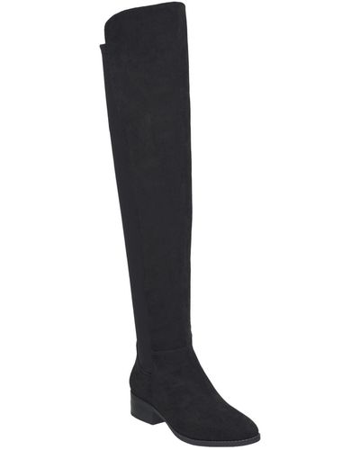 French Connection H Halston Emma Faux Leather High Boots - Black