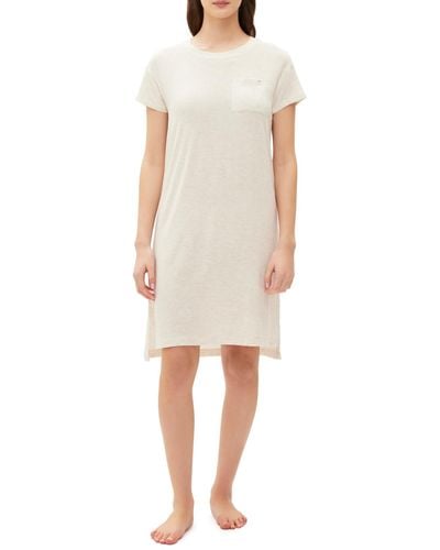 Gap Short-sleeve Pullover Dorm Nightgown - Natural