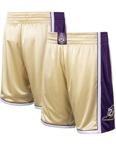 Mitchell & Ness Kobe Bryant Los Angeles Lakers Hall Of Fame Class Of 2020 Authentic Hardwood Classics Shorts - Metallic