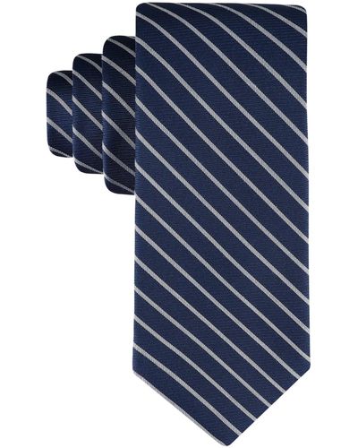 Calvin Klein Blake Stripe Tie - Blue