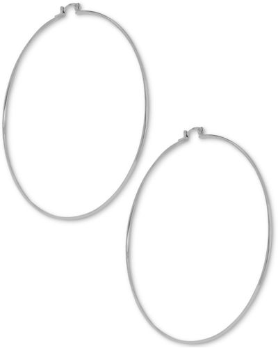 Essentials And Now This Large Wire Extra Large Hoop - Metallic