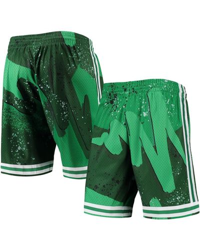 Mitchell & Ness Boston Celtics Hardwood Classics 1985 Hyper Hoops Swingman Shorts - Green