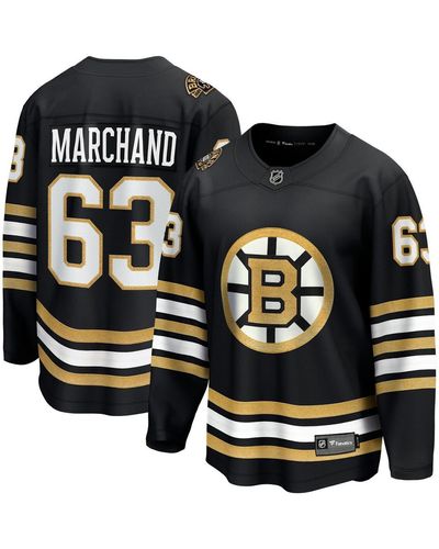 Fanatics Brad Marchand Boston Bruins 100th Anniversary Premier Breakaway Player Jersey - Black