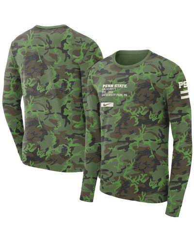 Nike Penn State Nittany Lions Military-inspired Long Sleeve T-shirt - Green