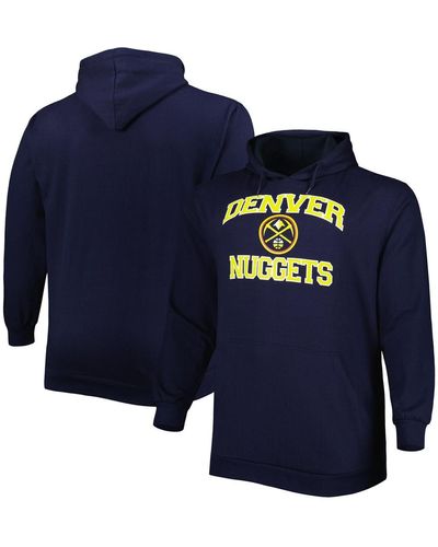 Profile Denver nuggets Big And Tall Heart And Soul Pullover Hoodie - Blue