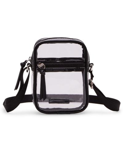 Madden Girl River Clear Cellphone Crossbody - Black