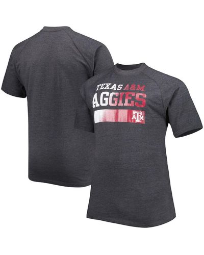 Profile Texas A&m aggies Big And Tall Raglan T-shirt - Black