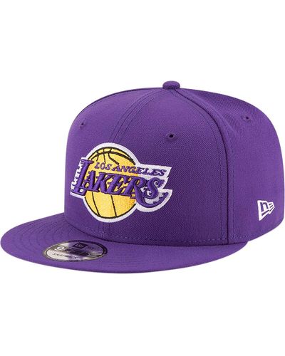 KTZ Los Angeles Lakers Official Team Color 9fifty Snapback Hat - Purple