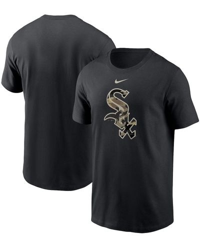 Nike Black Los Angeles Dodgers Team Camo Logo T-shirt