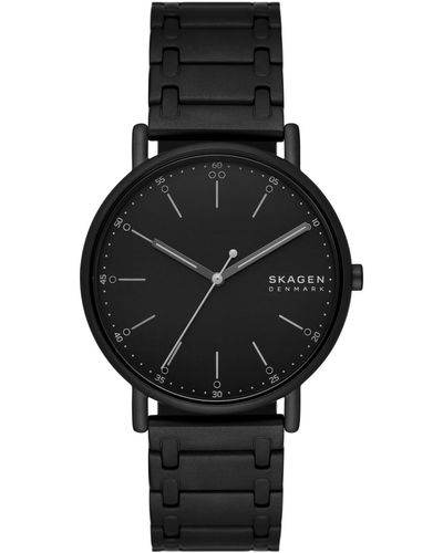 Skagen Signatur Three Hand Stainless Steel Watch 40mm - Black