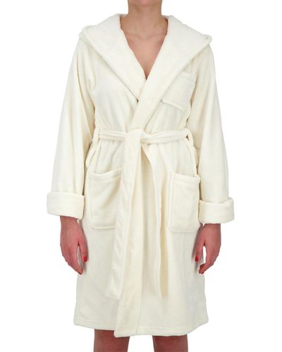 Heat Holders Long-sleeve Spa Robe - White