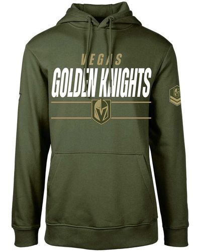 Levelwear Vegas Golden Knights Podium Fleece Pullover Hoodie - Green