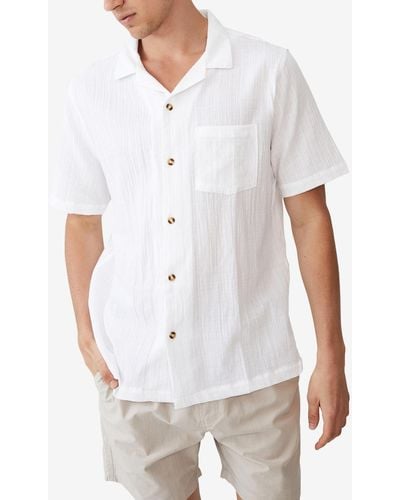 Cotton On Riviera Short Sleeve Shirt - White
