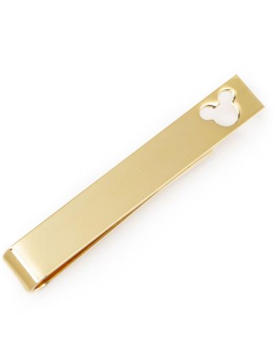Disney Mickey Mouse Cut Out Tie Bar - Metallic