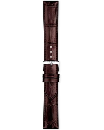 Tissot Official Interchangeable Leather Watch Strap - Purple