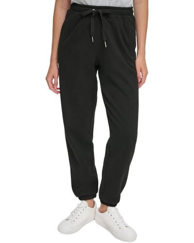Calvin Klein Drawstring-waist Sweatpants - Black