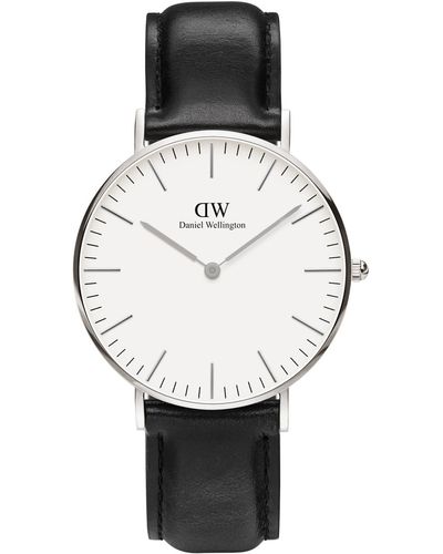 Daniel Wellington Classic Sheffield Leather Watch 36mm - Gray