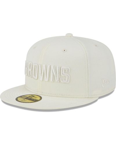 KTZ Cleveland Browns Color Pack 59fifty Fitted Hat - White