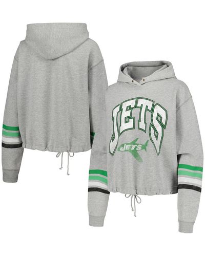 '47 Distressed New York Jets Upland Bennett Pullover Hoodie - Multicolor