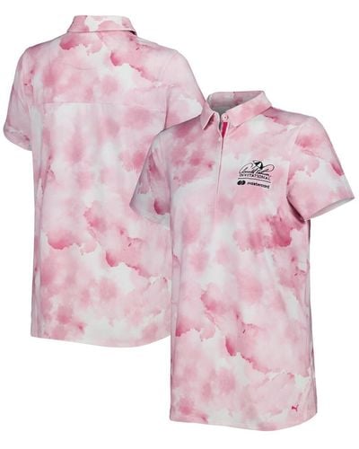 PUMA Arnold Palmer Invitational Mattr Cloudy Polo Shirt - Pink
