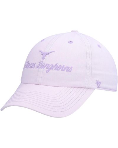 '47 Texas Longhorns Haze Clean Up Adjustable Hat - Purple