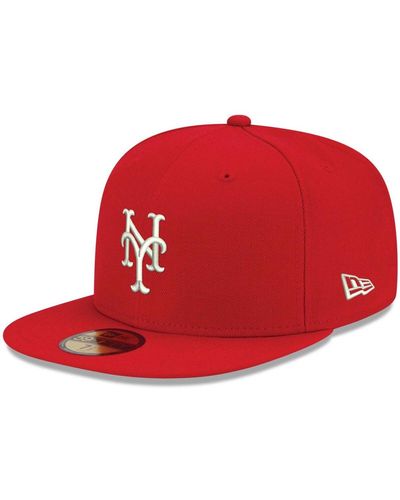 KTZ Kansas City Royals Logo White 59fifty Fitted Hat - Red