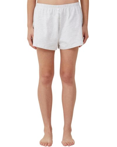 Cotton On Peached Jersey Short - White